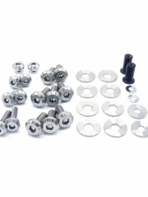 Dress Up Bolts Titanium Hardware Hood Kit - BMW E9X 335i (2007-2013)