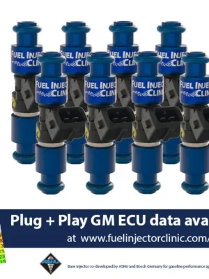 1650cc (180 lbs/hr at OE 58 PSI fuel pressure) FIC Fuel Injector Clinic Injector Set for LS1 engines