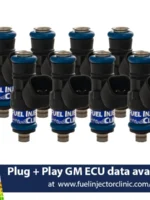 540cc (60 lbs/hr at OE 58 PSI fuel pressure) FIC Fuel Injector Clinic Injector Set for LS3, LS7, LSA