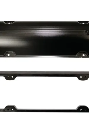 VALVE COVERS. SBC 2 PIECE WITH OILERS, BILLET ALUMINUM