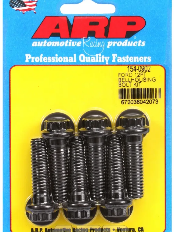 Bellhousing Bolt Kit for Ford 289-302-351W small block - Automatic Transmission Black Oxide 12-Pt He