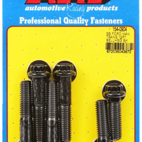 Bellhousing Bolt Kit for Ford 289-302-351W small block - Manual Transmission Black Oxide 12-Pt Head