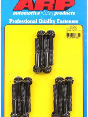 12-Pt Head Black Oxide Intake Manifold Bolts for Ford 260-289-302, 351W, uses 3/8˝ socket