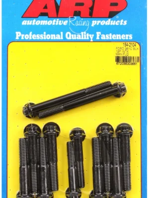 12-Pt Head Black Oxide Intake Manifold Bolts for Ford 351C, 351-400M