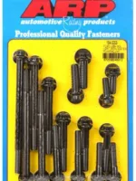 289-302, aluminum t-cover & cast iron w-pump for Ford Black Oxide 12-Pt Heads