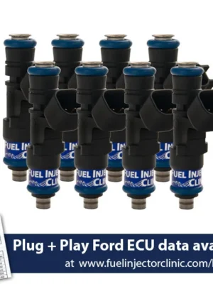 1000cc (85 lbs/hr at 43.5 PSI fuel pressure) FIC Fuel  Injector Clinic Injector Set for Ford Shelby