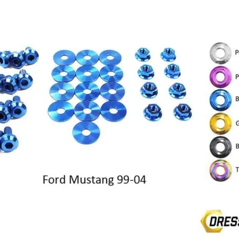 Ford Mustang (1999-2004) Titanium Dress Up Bolts Engine Bay Kit