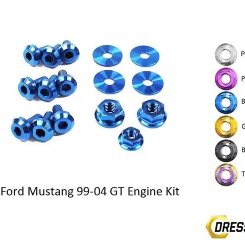 Ford Mustang GT (1999-2004) Titanium Dress Up Bolts Engine Kit