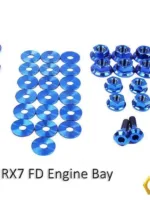 Mazda RX-7 FD/FD3S (1992-2002) Titanium Dress Up Bolts Engine Bay Kit
