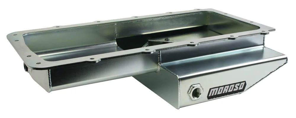 OIL PAN, FORD 5.0 COYOTE, COBRA REPLICA, ROAD RACE BAFFLED, REAR T-SUMP, STEEL