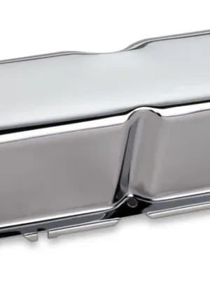 VALVE COVERS, FORD 302/351W, CHROME, NO LOGO