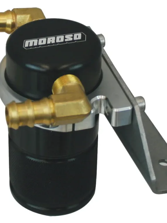 SEPARATOR, AIR OIL, CATCH CAN, SMALL BODY, BLACK FINISH, FORD F150 ECOBOOST/5.0L, 11-14