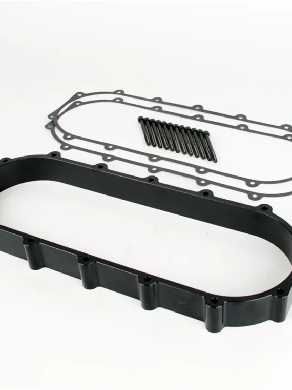 Ultra Series Race Billet Aluminum Plenum Spacer Black 1 Liter Black 99-16 Honda Civic Ex B/K-Series