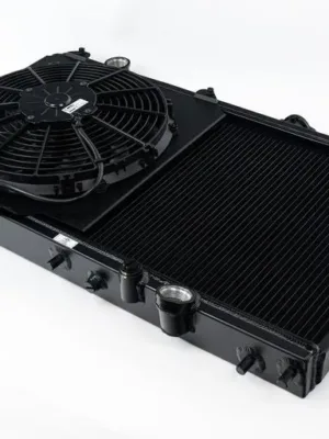 Honda/Acura K-Swap Radiator - Black Finish (CSF #2850KB)