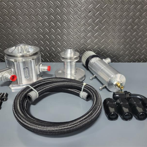 Vacuum Pump Kit 3-Vane, For Big Block Ford With 3 Bolt Balancer