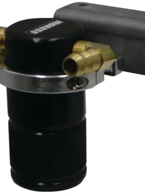 SEPARATOR, AIR OIL, CATCH CAN, SMALL BODY, BLACK FINISH,  DODGE CHALLENGER, CHARGER HELLCAT, 15-19