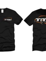 Titan Motorsports T-Shirts - Black w/ Orange Supra Silhouette