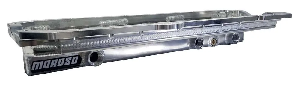 Moroso Dry Sump Aluminum 3 port Oil pan - Toyota 2JZ